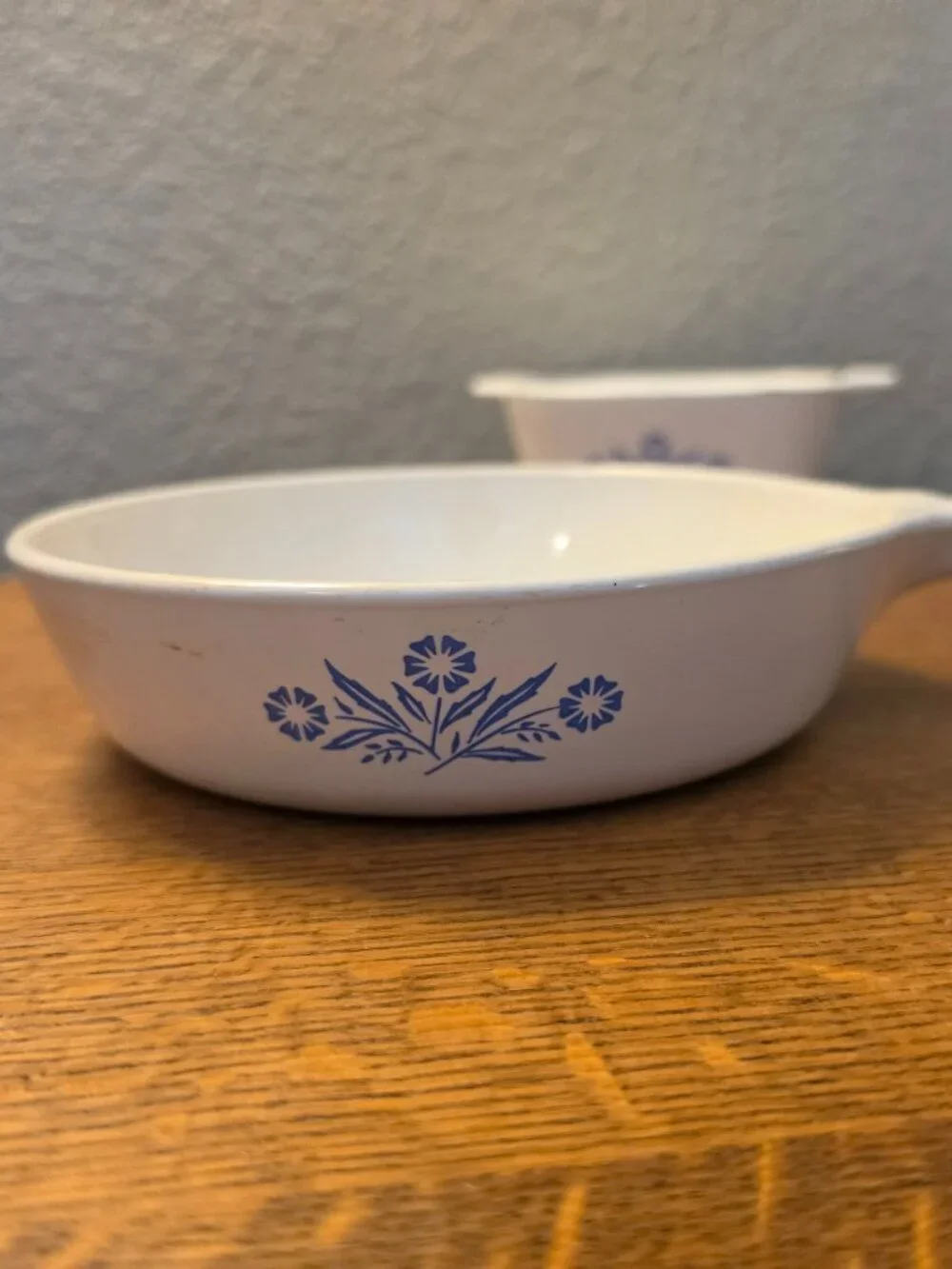 Corningware Blue Cornflower P-45-B Casserole & 6 1/2 in. skillet P-83-B No Lids